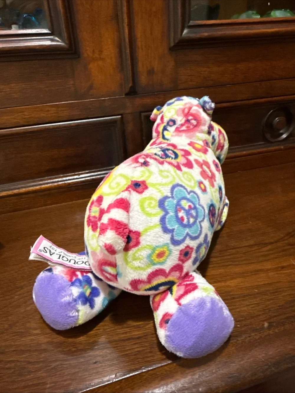 Douglas “Fuzzles” Francisco The Peace Hippo Plush Soft Velvet Material